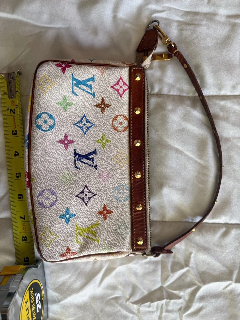 Louis Vuitton White Multicolor Pochette